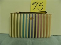Coach Quilted Wristlet Pouch Rainbow, #92283