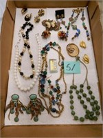 Flat Of Costume Jewelry