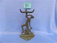 Stylized Deco Lady Garden Fixture (Metal)