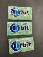 3 orbit sweet mint gum - 14 pieces each