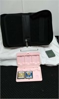 Nintendo DS pink case (needs a bath), game keeper
