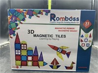 3D magnetic tiles 33 piece set