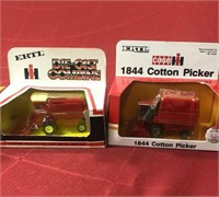 Case I.H Combine & 1844 Cotton Picker