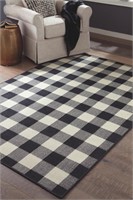 Ashley R402251 Large 8 x 10 Checkerboard Rug