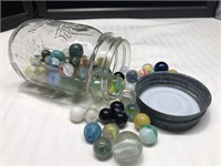 Small Ball jar with marbles