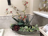 Faux Succulent Planter