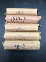 1919 & 1928 Wheat Pennies