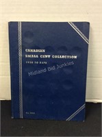 Canadian Small Cents Book with 30 Coins