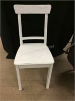 Solid White Wood Chair