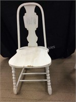 Old White Wood Chair