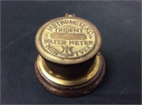 Brass New York Water Meter Made Into Trinket Box