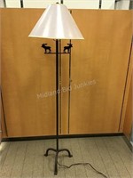 Floor Lamp with Moose Accents, 58 1/2" Tall