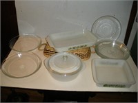 Assorted Glassbake Cookware