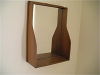 Mirrored Wall Shelf    11x5x16 Inches