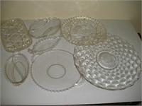 Glass Serving Plates - 1 Lot
