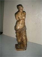 Venus de Milo Chalkware Statue   19 Inches Tall