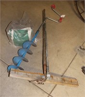 Ice Auger, Hoe, Float - Tools