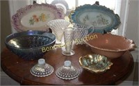 10 PIECES GLASSWARE AND CHINA