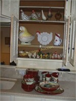 ROOSTER/CHICKEN DISHES AND DECORATIONS