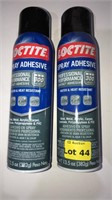 2 cans Loctite professional spray adhesive