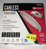 Canless recessed light, not tested