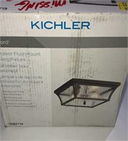 Kichler outdoor flush mount light, as is