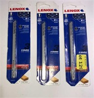 Three packs Lenox sawblades