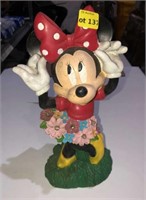 Composite Minnie mouse statue, 15" tall