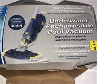 Underwater rechargeable pool vacuum, not tested