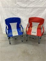 PAIR OF FOLDING CAMPING CHAIRS