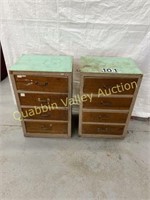 PAIR OF 4 DRAWER TOOL CABINETS