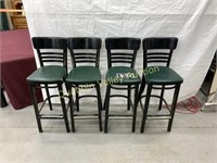 FOUR COMMERCIAL BAR STOOLS
