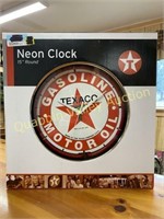 TEXACO NEON CLOCK