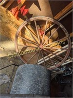 3' diameter wagon wheel.