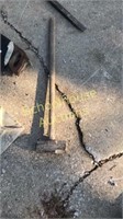 Sledge hammer pry bar broken handle see pic