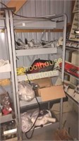 Metal rolling display rack with misc items
