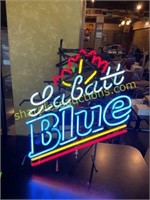 Labatt blue neon sign