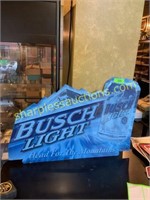 Busch light metal sign