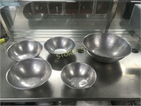 5 S/S Mixing Bowls