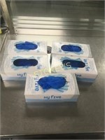 5 Boxes of HyFive Vinyl Gloves
