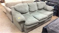 Light Blue Gray Upholstered Couch FA