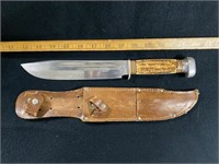 Fred Macoverland Fixed Blade Knife with Sheath