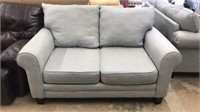 Light Blue/Gray Upholstered Loveseat WFA