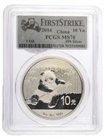 2014 - PCGS MS70 China First Strike Coin