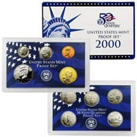 2000 US Mint Proof Set w' State Quarters