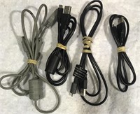 4 CABLE CONNECTORS USB LIGHTNING