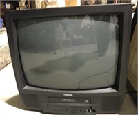 VINTAGE TOSHIBA TV WITH VHS PLAYER