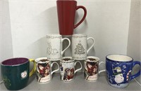 8 CHRISTMAS COFFEE CUPS