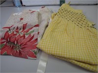 2 Vintage Aprons (1 is Christmas)