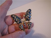 Ornate Butterfly Brooch Pin